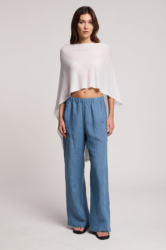 Floren Linen Blend Knit Top