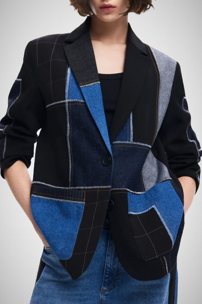 Combined Patchwork Blazer (8167235059920)