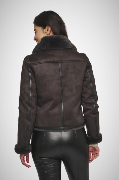 Bacia Faux Fur Biker Jacket (8163407921360)