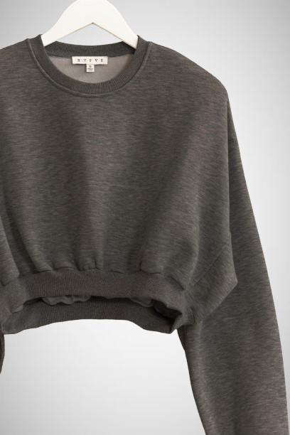Washed French Terry Cropped Sweatshirt (8163194962128)