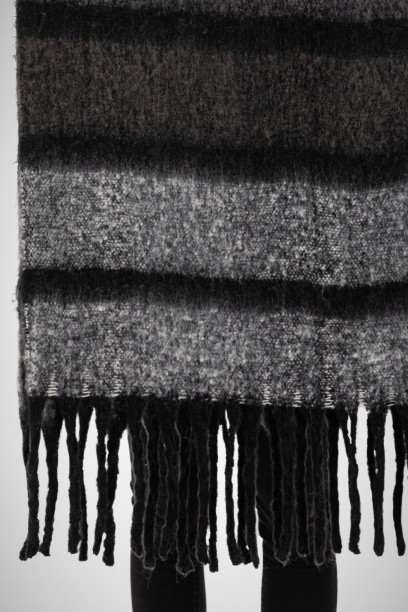 Multi Color Striped Blanket Scarf (8163187491024)