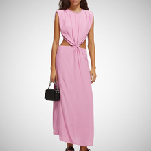 Load image into Gallery viewer, Draped Structured Shoulder Dress (7907128213712)
