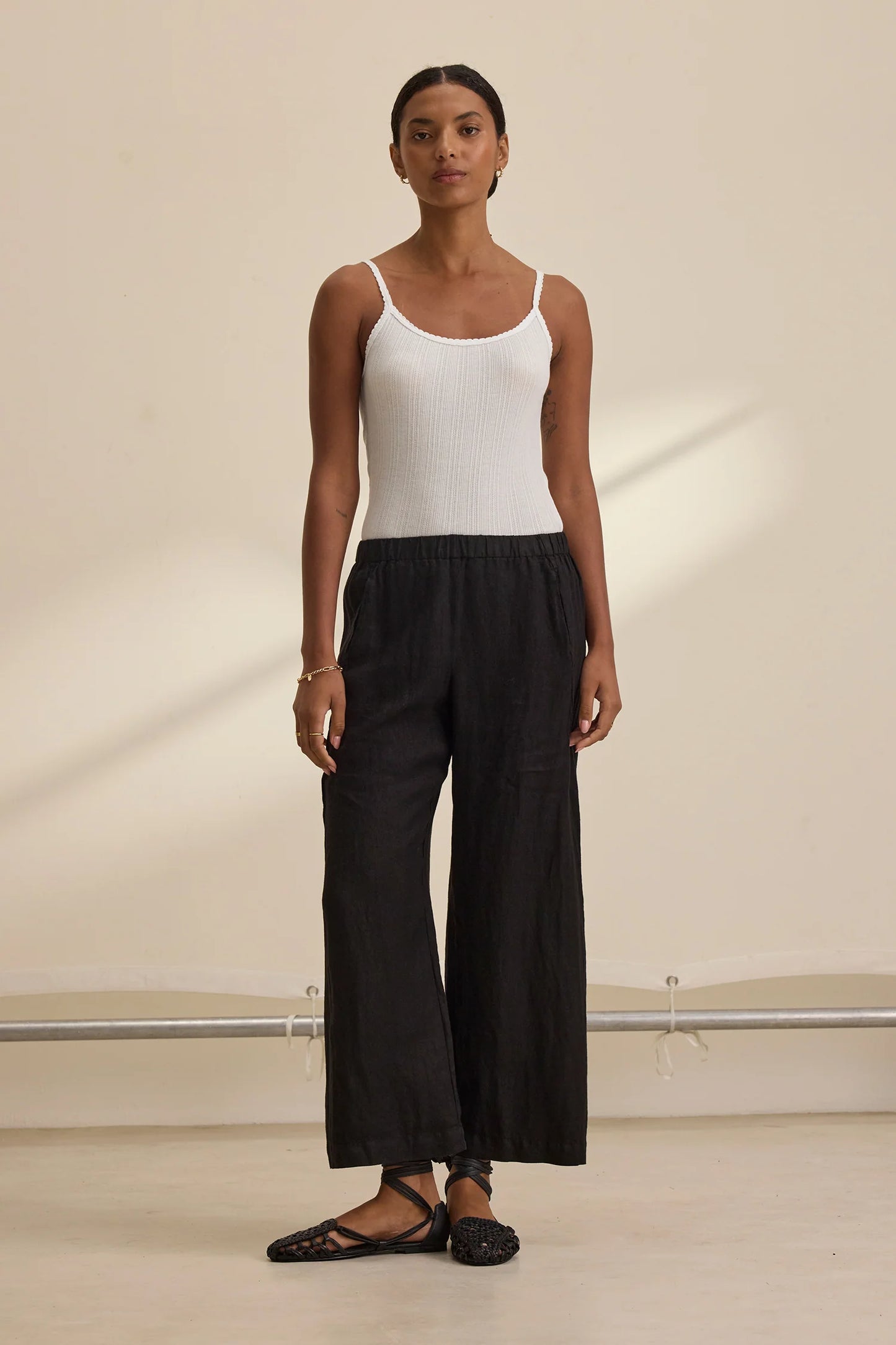 Lola Woven Linen Pant (8247706910928)