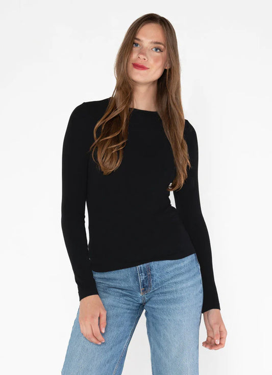 C'est Moi - Bamboo Long Sleeve Crew Neck Top (7815537197264)