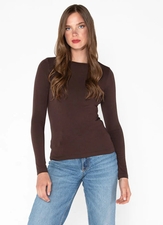 C'est Moi - Bamboo Long Sleeve Crew Neck Top (7815537197264)
