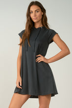 Load image into Gallery viewer, ELAN - Black Dress with Hoodie (7352433344720)
