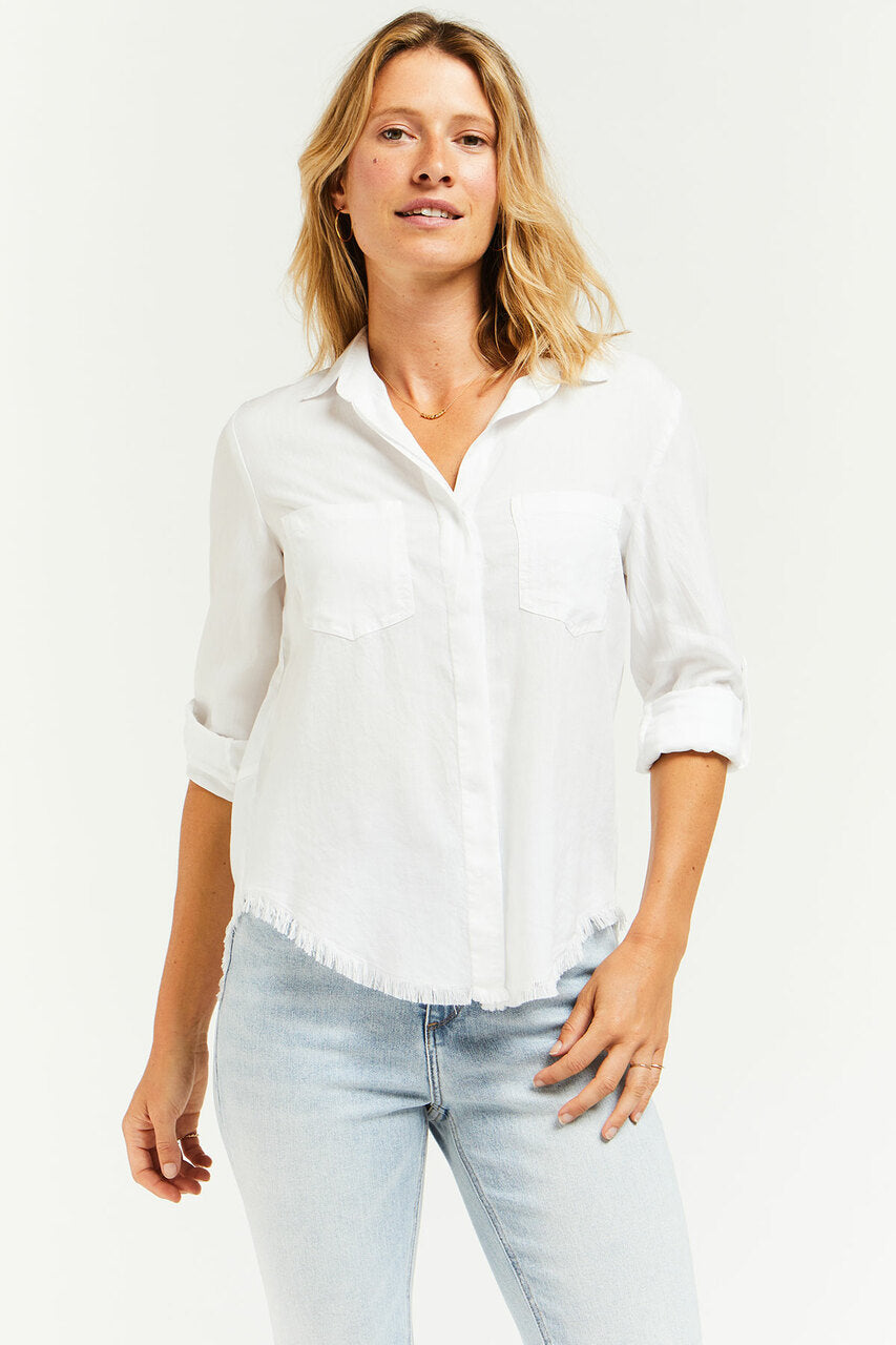 VELVET HEART - Riley Rolled Sleeves Button Down Shirt with Pockets (7336257945808)