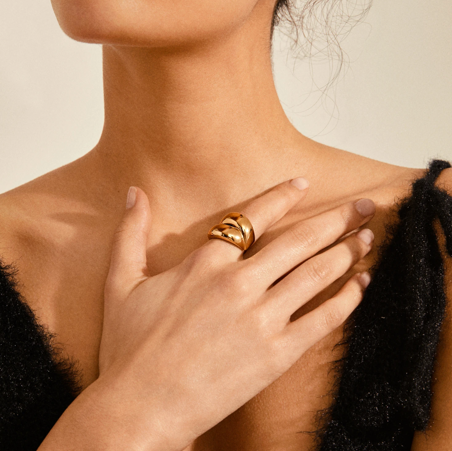 Pilgrim+Ring+Raven+Gold+plated (6700837175504)