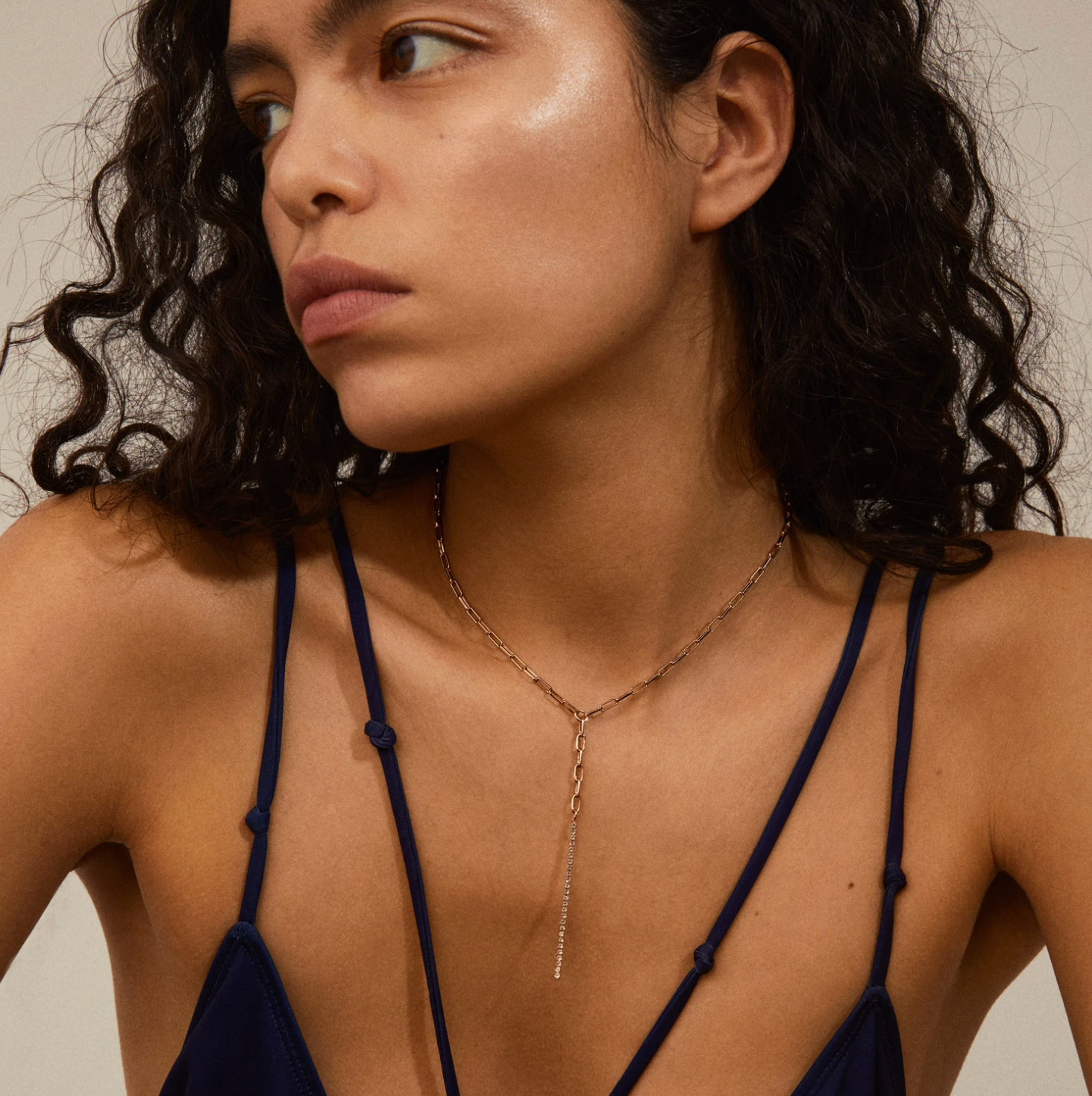 Pilgrim Necklace : Serenity : Crystal Rose-Gold Plated (6816810467536)