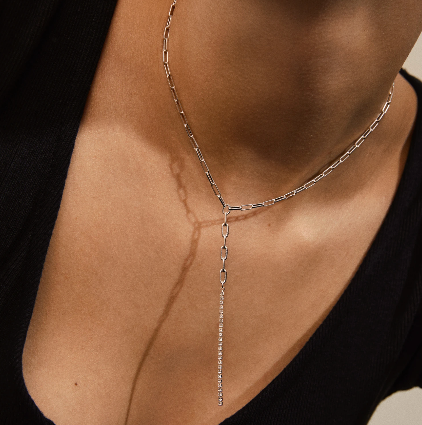Pilgrim Necklace : Serenity : Crystal Silver Plated (6816811352272)
