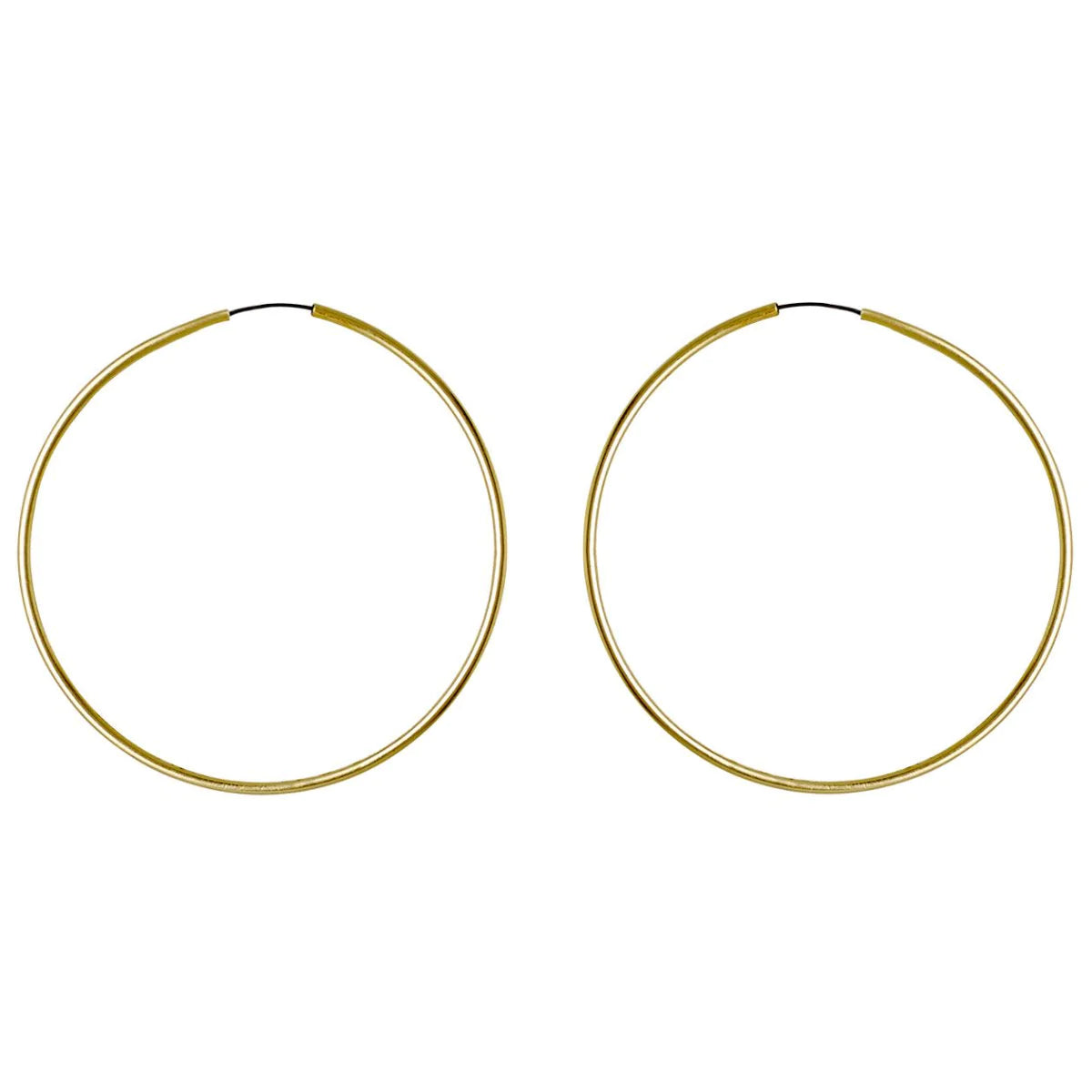 PILGRIM Earrings: SANNE 45mm Hoops (Plated Gold) (7724927746256)