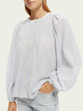 Load image into Gallery viewer, Embroidered Cotton Blouse (7863447355600)
