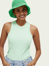 Load image into Gallery viewer, Rib-knitted racerback tank top (7884626133200)
