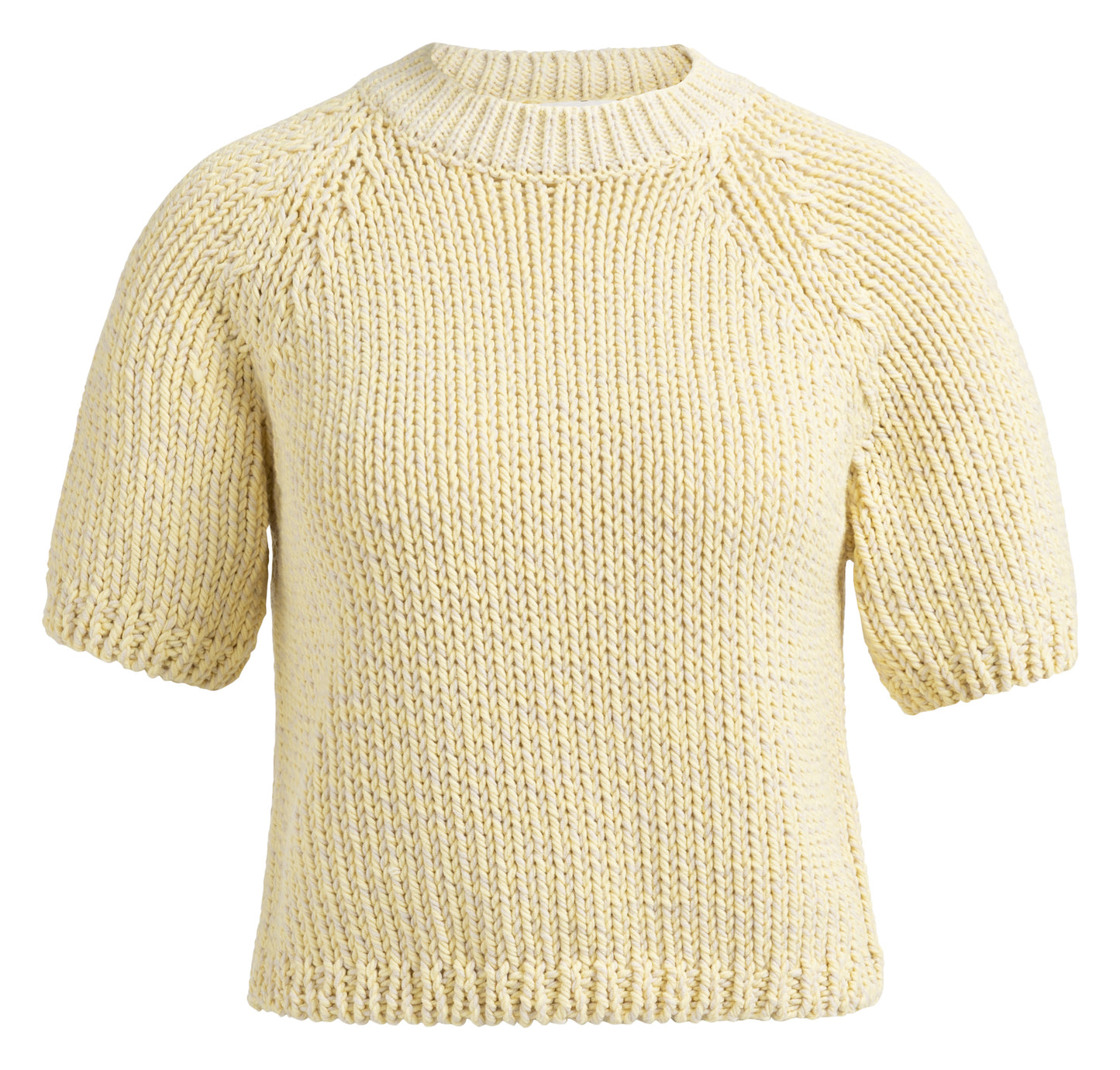 Heavy Yarn Sweater Short Sleeve