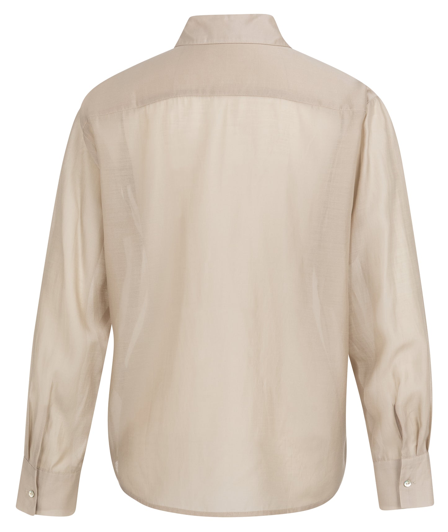 Sheer Blouse With Chest Pocket