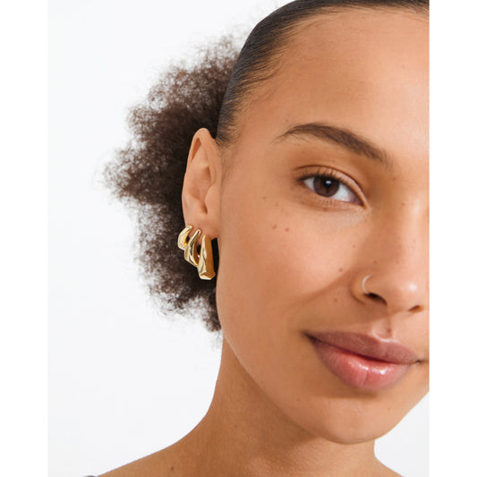 Boucles d'oreilles Presence Plaqué Or