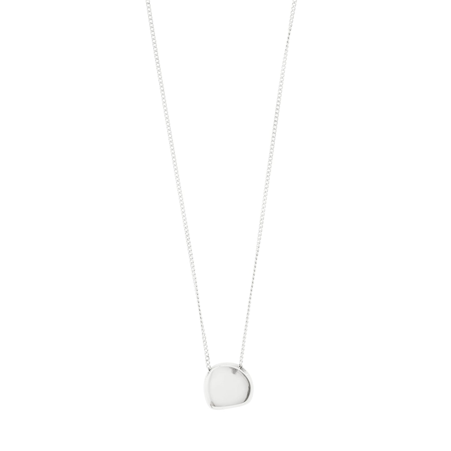 Presence Coin Necklace Silver-Plated