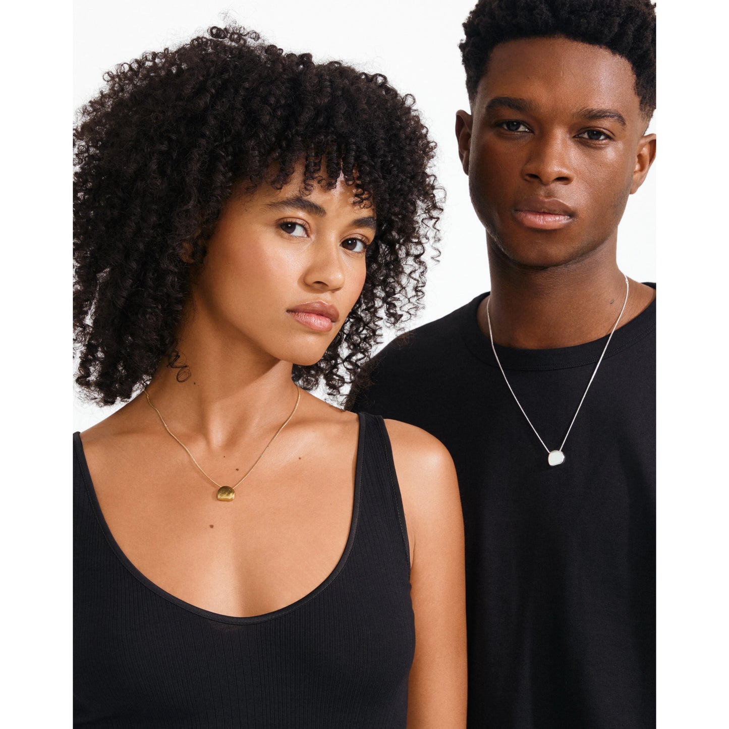Presence Coin Necklace Silver-Plated
