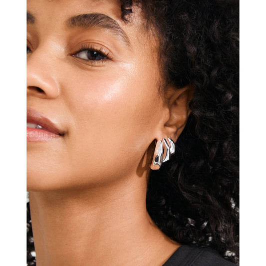 Boucles d'oreilles Présence Plaqué Argent