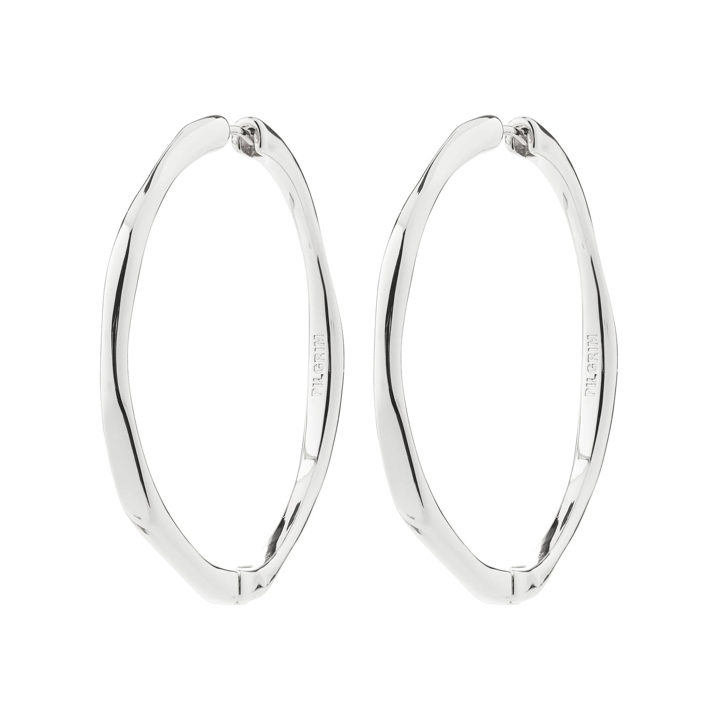 Presence Hoop Earrings Silver-Plated