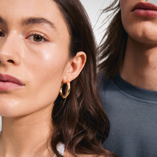 Believe Recycled Hoop Earrings (8229235130576)