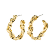 Load image into Gallery viewer, Sun Recycled Twisted Hoops - Earrings (8011776098512)

