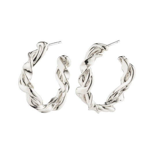 Sun Recycled Twisted Hoops - Earrings (8011776065744)