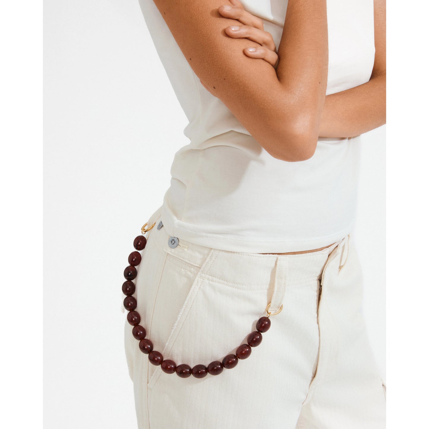 Still Necklace Gold-Plated/Brown