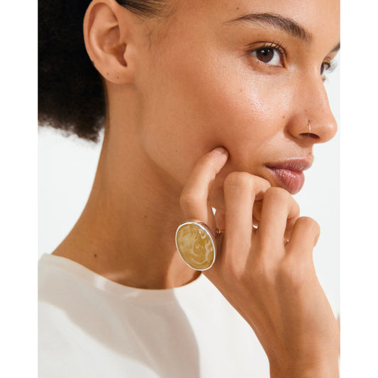 Still Ring Silver-Plated/Yellow
