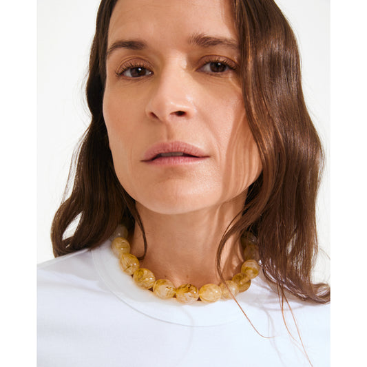 Still Necklace Silver-Plated/Yellow
