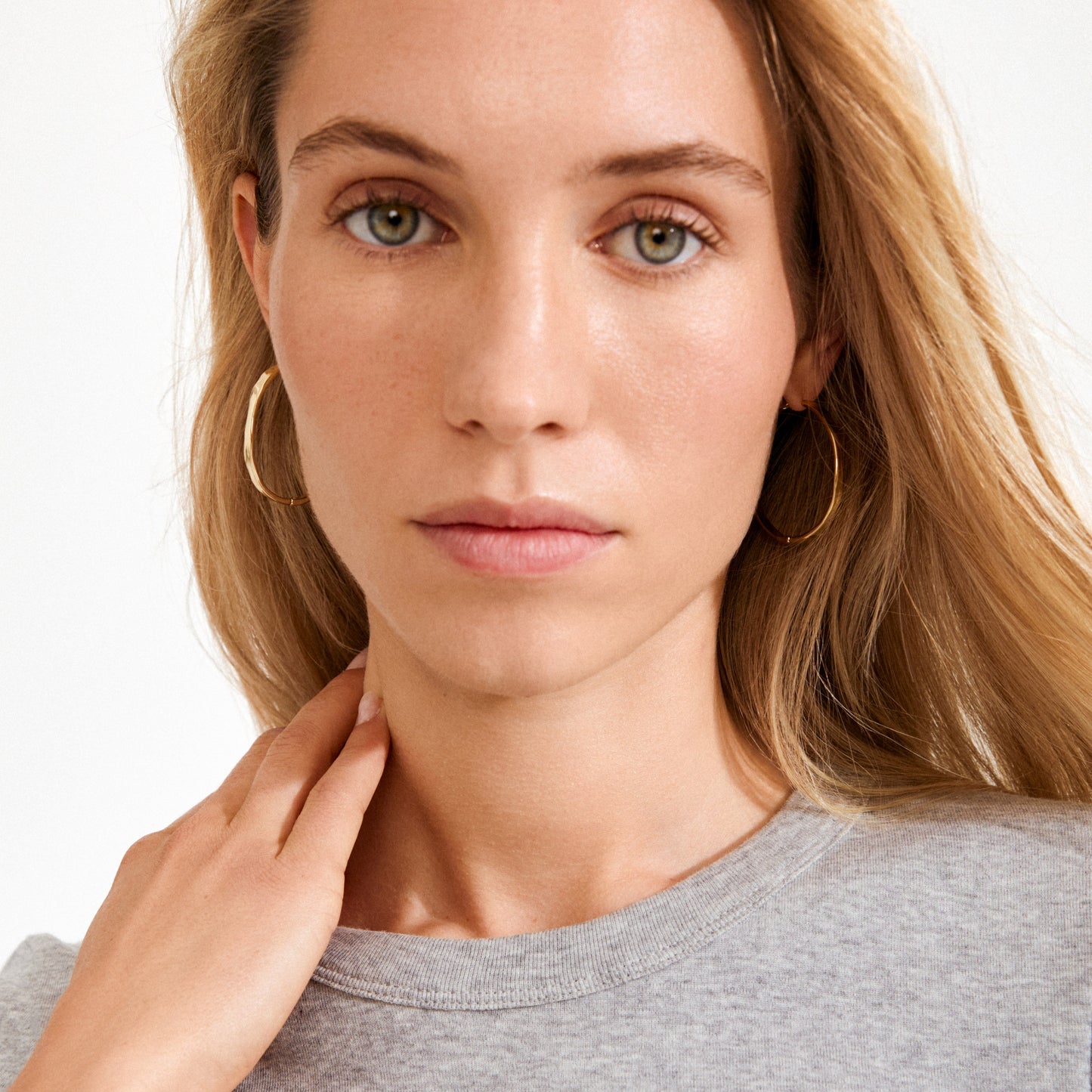Boucles d'oreilles Ember Hoop plaquées