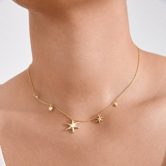 Prism Necklace Gold-Plated