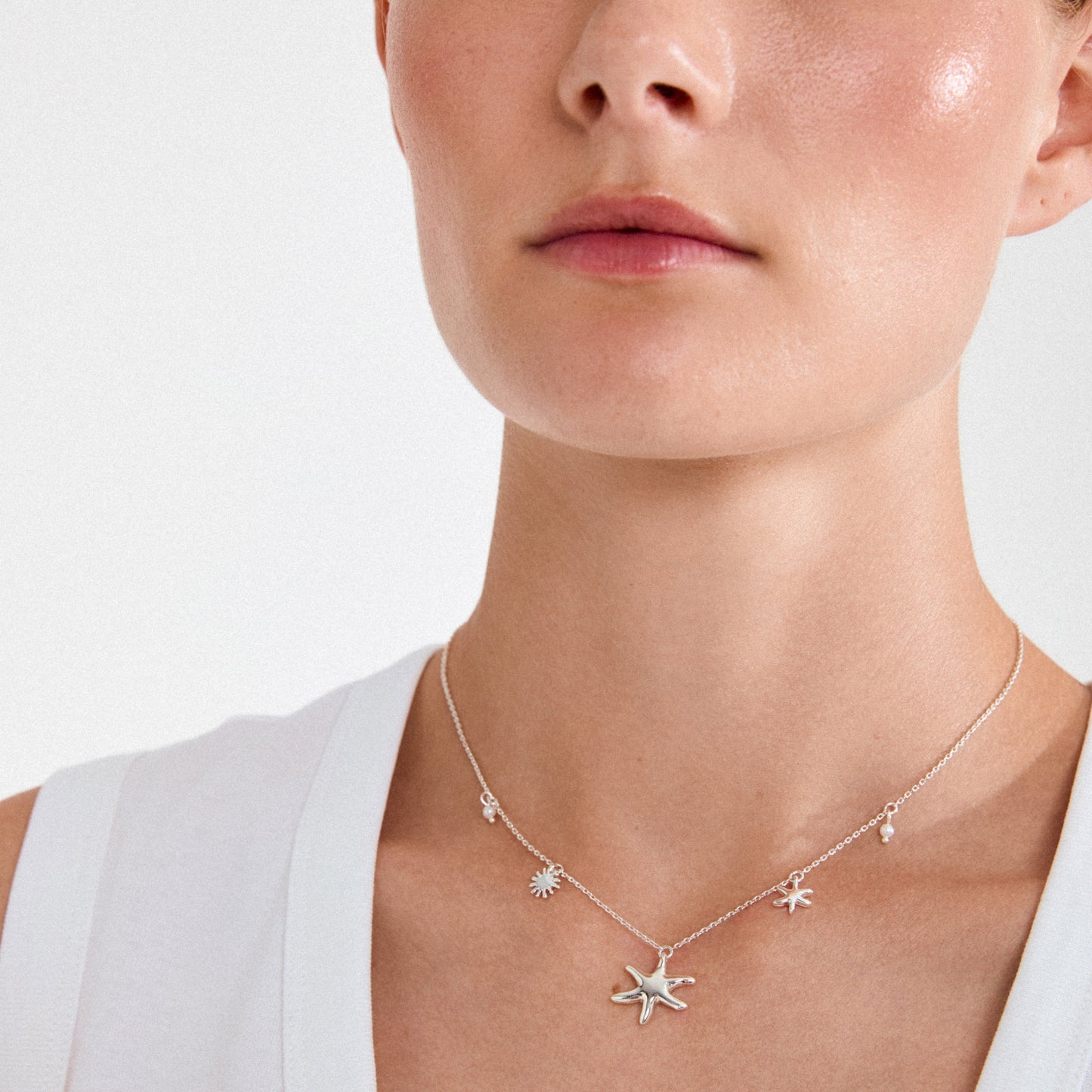 Prism Necklace Silver-Plated