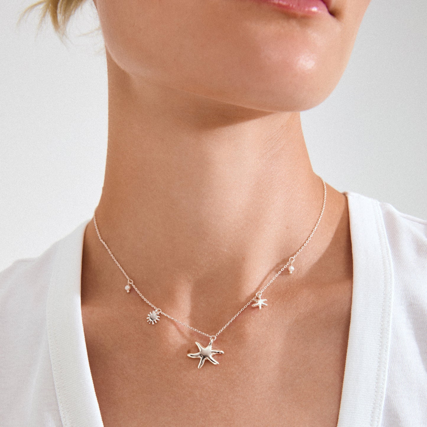 Prism Necklace Silver-Plated