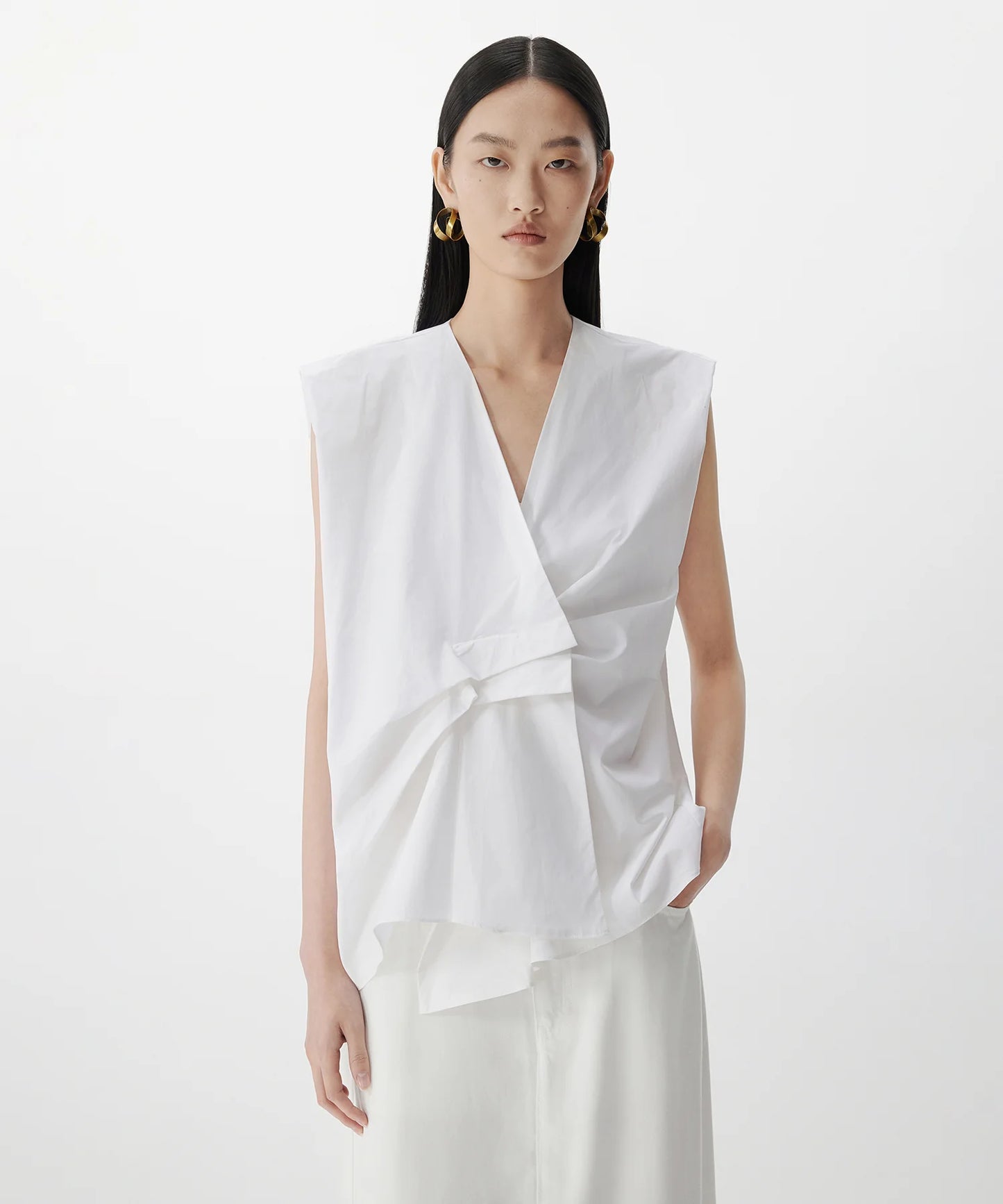 Chemise asymétrique rentrée