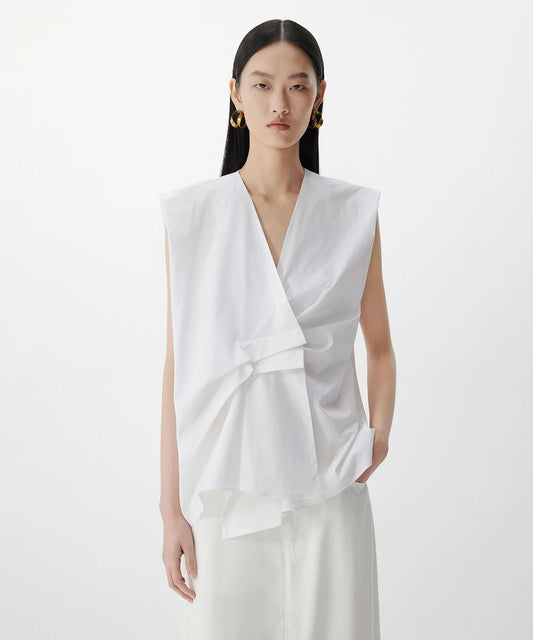 Chemise asymétrique rentrée