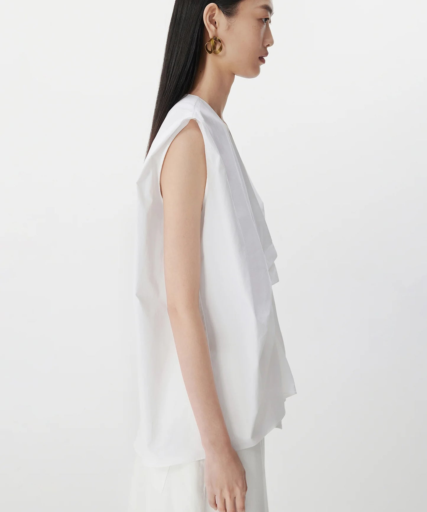 Chemise asymétrique rentrée