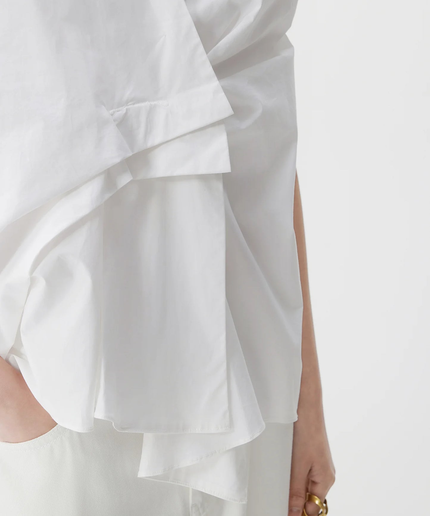 Chemise asymétrique rentrée