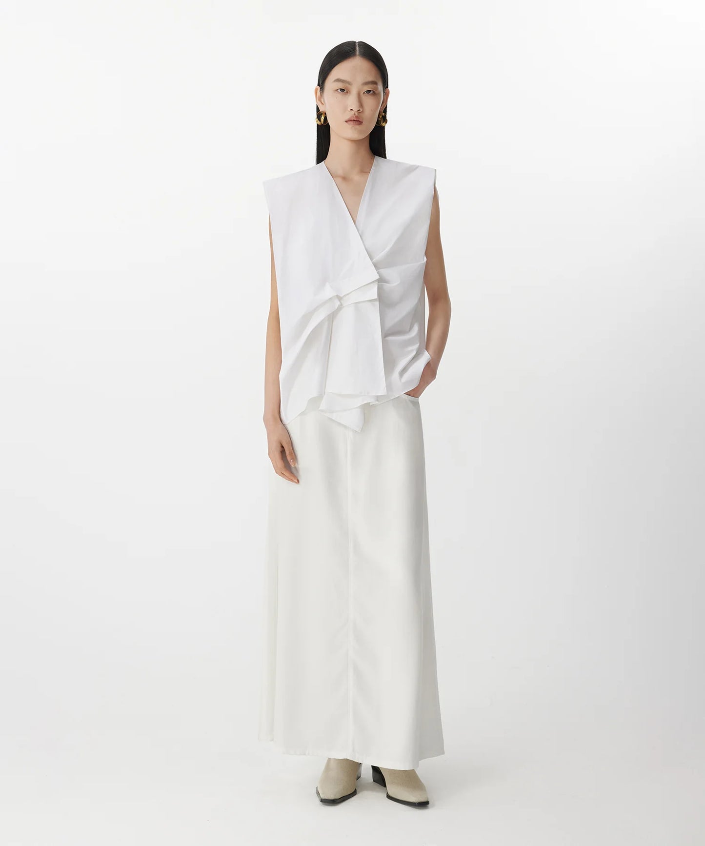 Chemise asymétrique rentrée