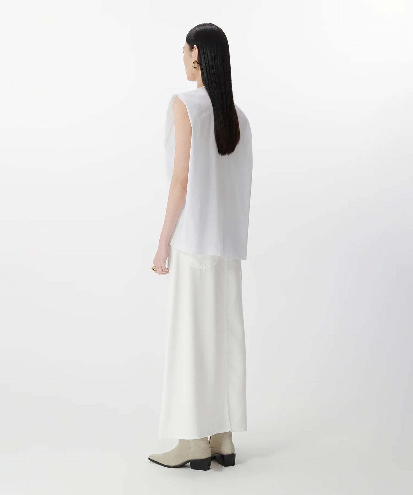 Chemise asymétrique rentrée
