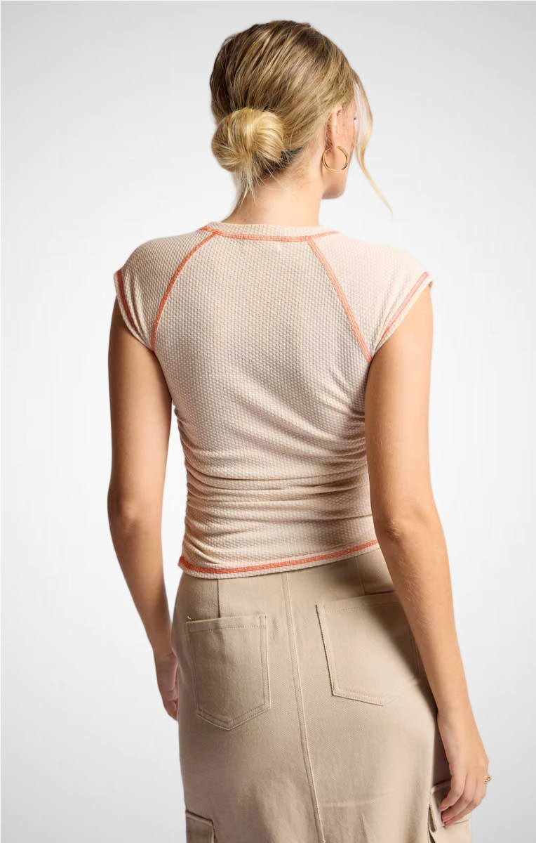 Talullah Contrast Stitch Knit Top (8254244880592)
