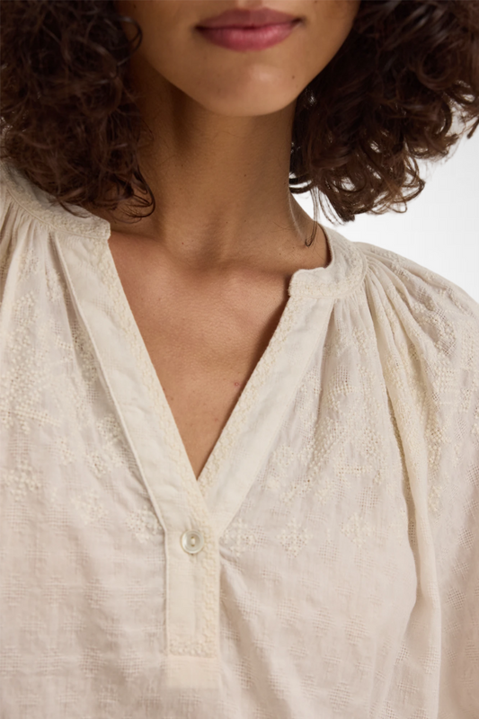 Tonal Stitch Embroidery Blouse (8255025184976)