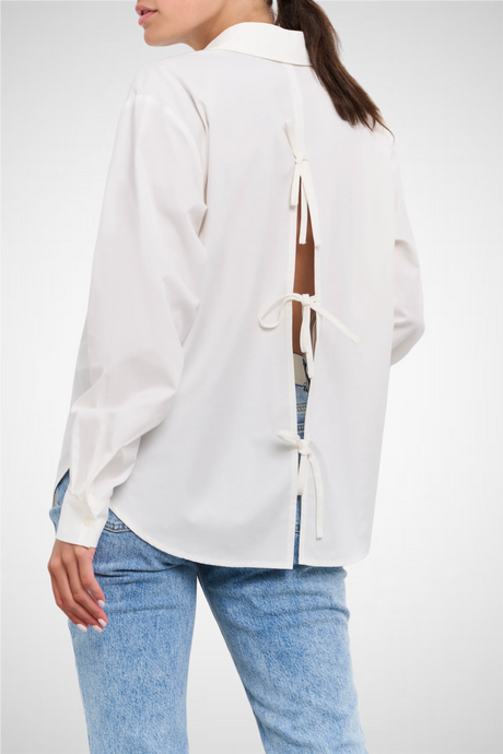 Popline Shirt With Bows (8255629459664)