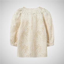 Load image into Gallery viewer, Eyelet Embroidered Puff Sleeve Blouse (8257186070736)
