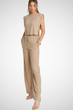 Load image into Gallery viewer, Power Shoulder Top And Pants Set (8260446781648) (8277317943504)
