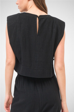 Load image into Gallery viewer, Power Shoulder Top And Pants Set (8260446781648) (8277317943504)
