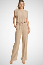 Load image into Gallery viewer, Power Shoulder Top And Pants Set (8260446781648) (8277317943504)
