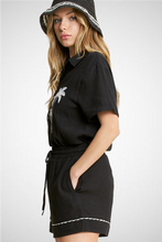 Charger l&#39;image dans la galerie, Palm Tree Embroidery S/S Button Down Shirt With Shorts S (8260446552272) (8271021375696)
