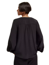 Load image into Gallery viewer, Lace Up Top With Balloon Sleeves (7980187746512)
