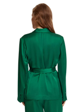 Load image into Gallery viewer, Belted Satin Single Breasted Blazer (8002671018192)
